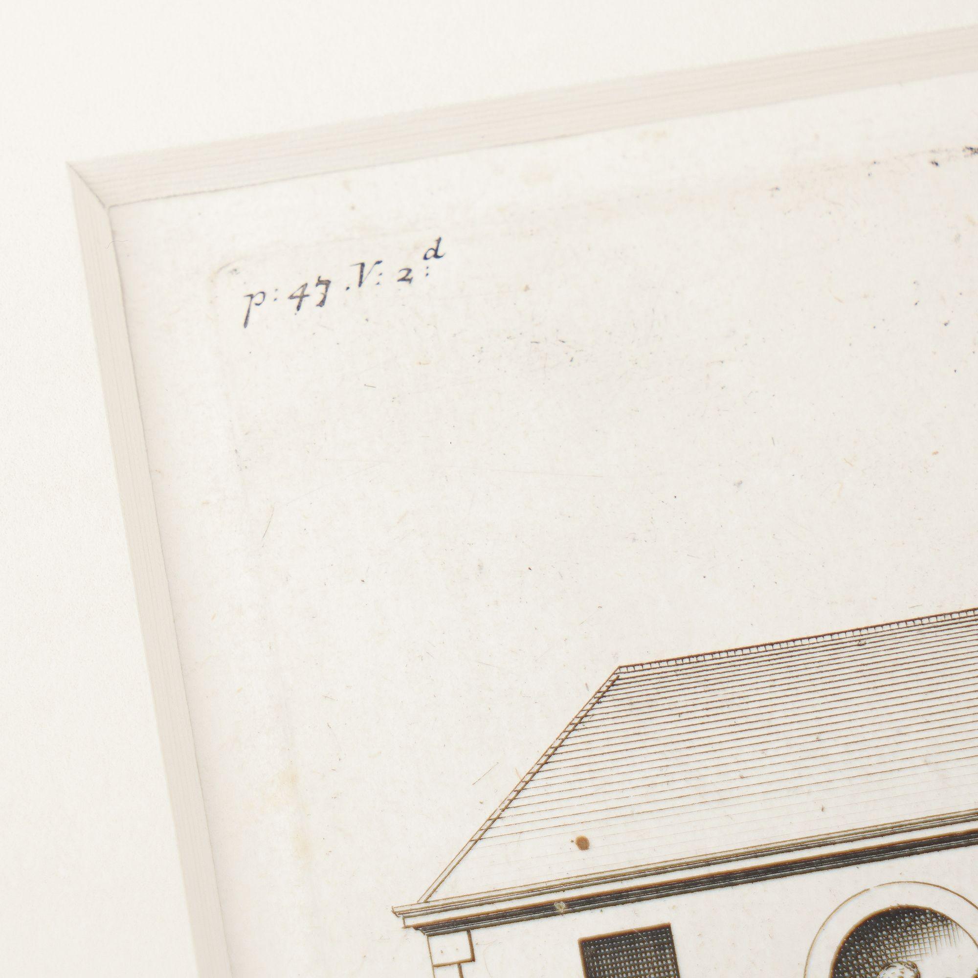 Due incisioni architettoniche da Vitruvius Britannicus di Colen Campbell, 1725 In condizioni buone in vendita a Kenilworth, IL