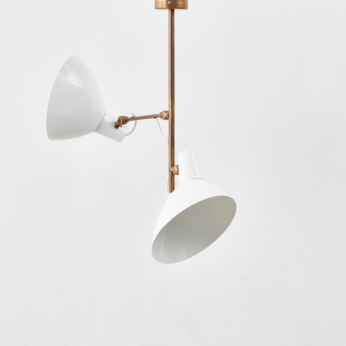 Italian Two-arm ceiling light, Italy, 1950s For Sale