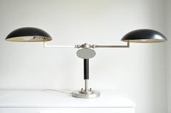 Two-Arm Table Lamp with a Small Mirror, 1930s