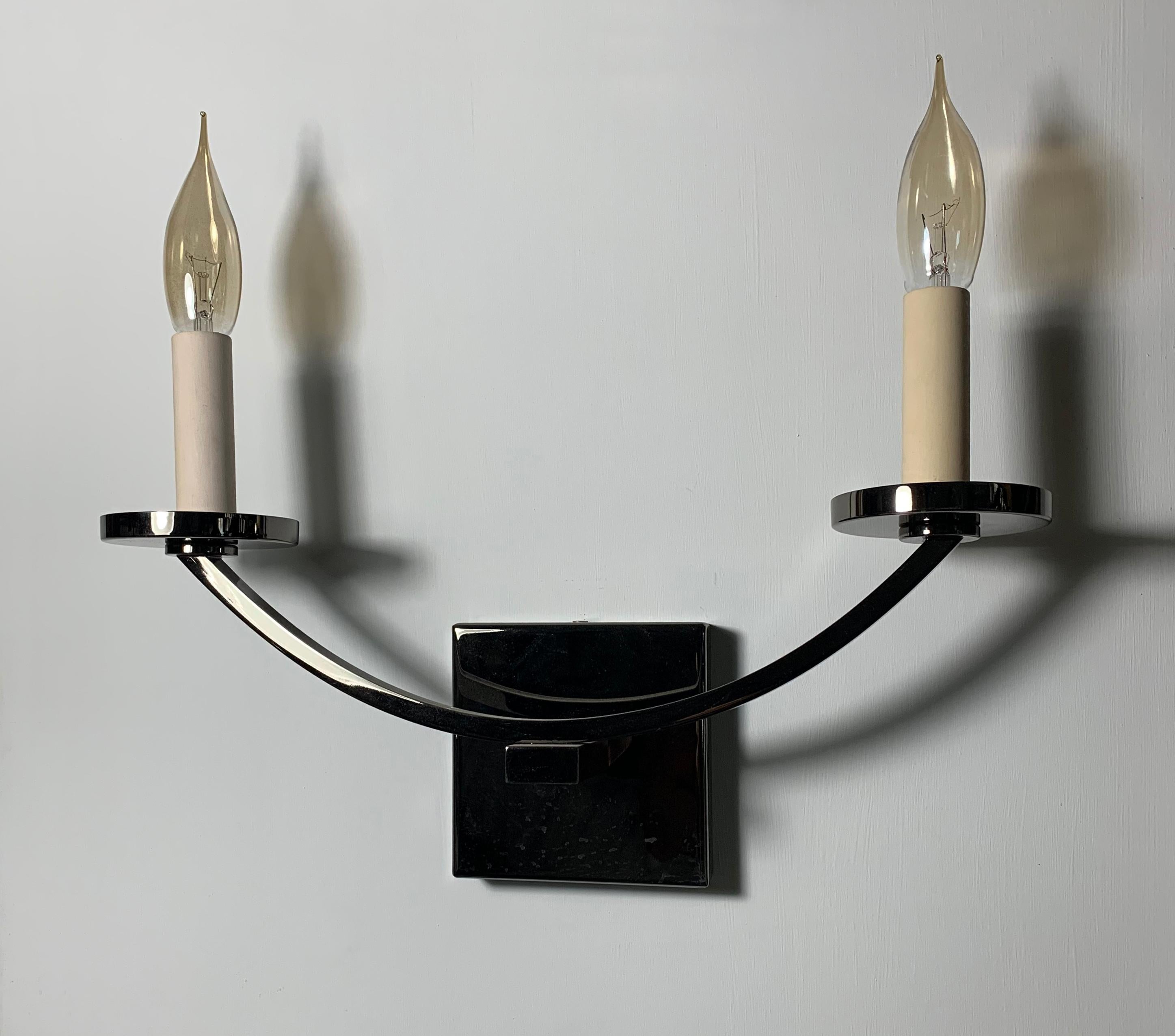 Modern Two-Arm Wall Light For Sale
