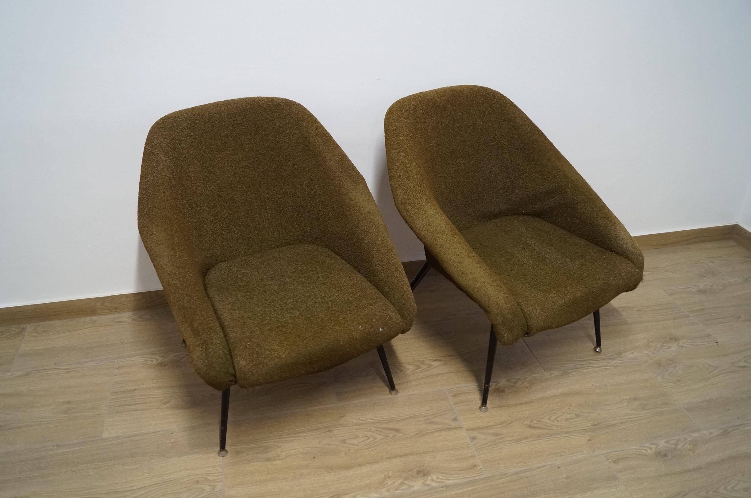 Art Deco Two Armchair from 1960 For Sale
