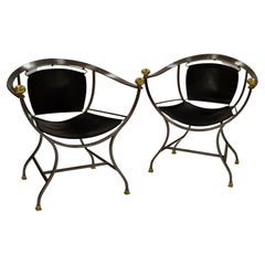 Two Armchairs 1970s Italian Designer Alberto Orlandi