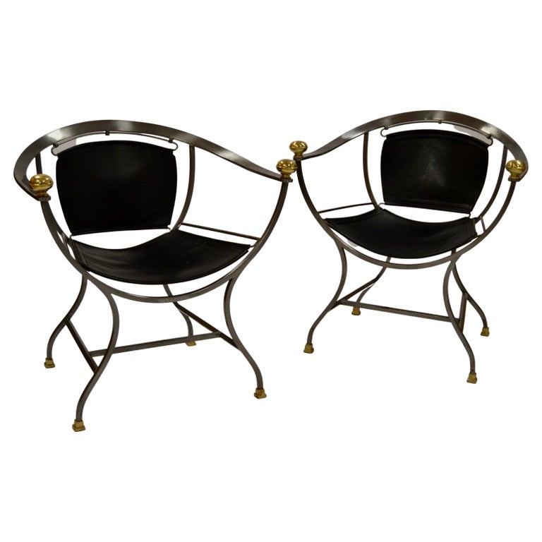 Two Armchairs 1970s Italian Designer Alberto Orlandi For Sale