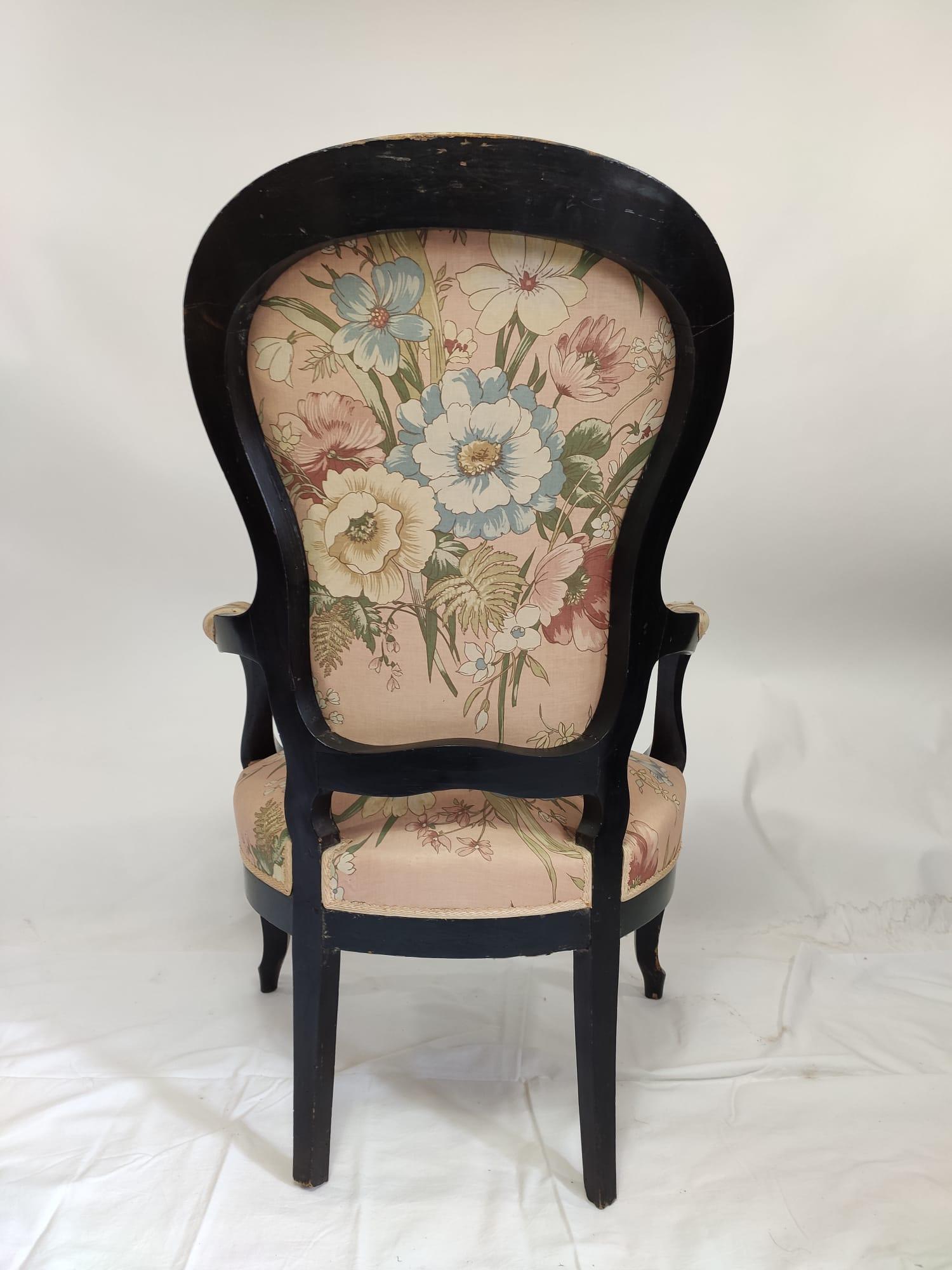 Bentwood Two Armchairs, Black Wood, Napoléon III Period - 2nd Half of the Nineteenth For Sale