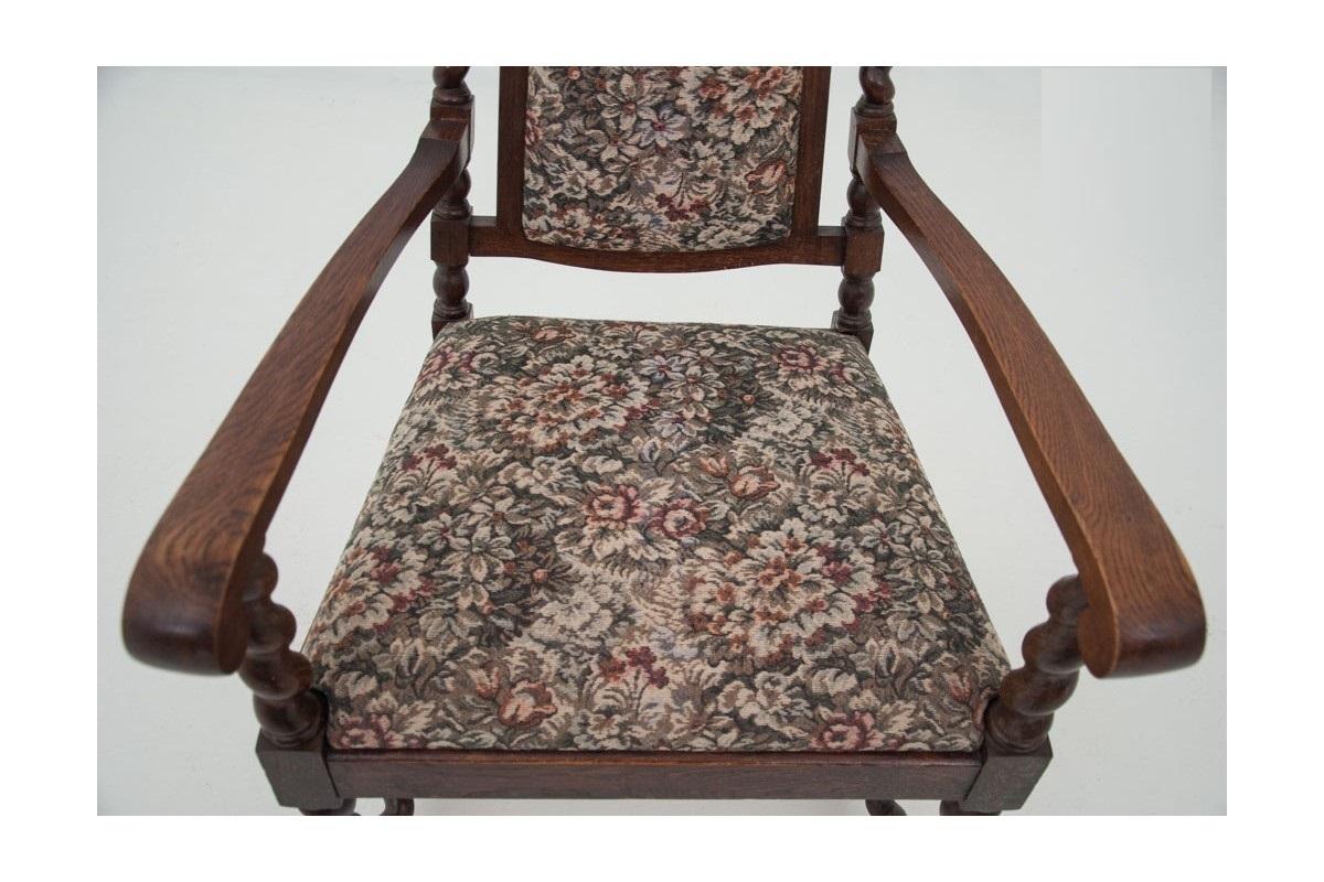 Oak Two Armchairs, Early 20th Century