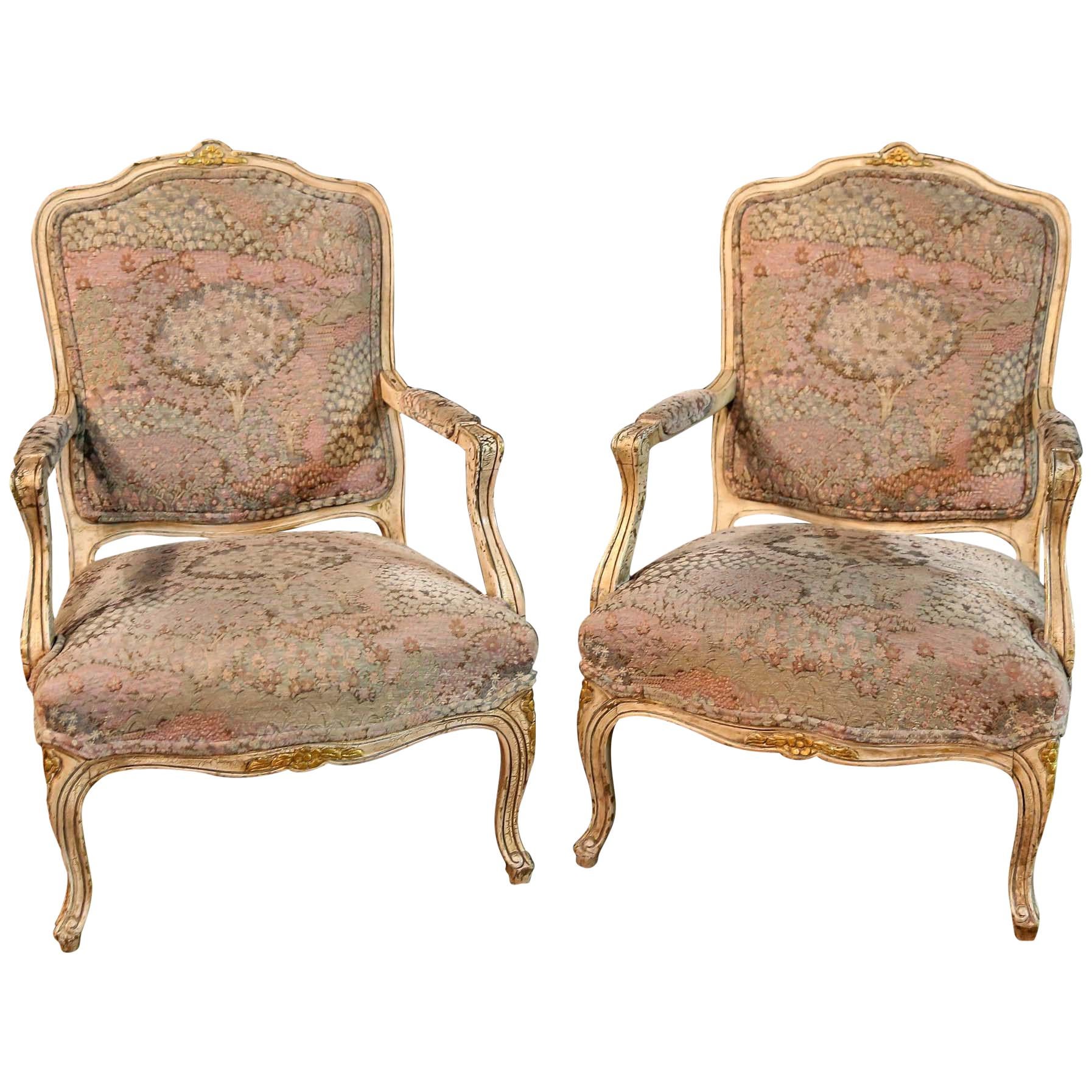 Two Armchairs in Baroque Style