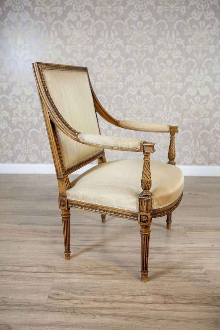 Two Louis XVI Salon Armchairs Circa 1930 In Good Condition For Sale In Opole, PL