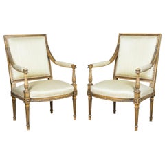 Two Armchairs in the Louis XVI Style, circa 1930