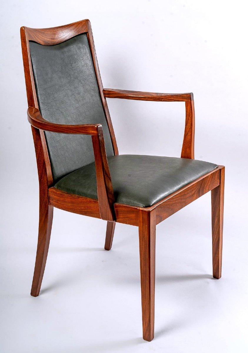 20ième siècle  Deux fauteuils Rio en bois de rose et cuir, estampillés G-plan, XXe siècle en vente