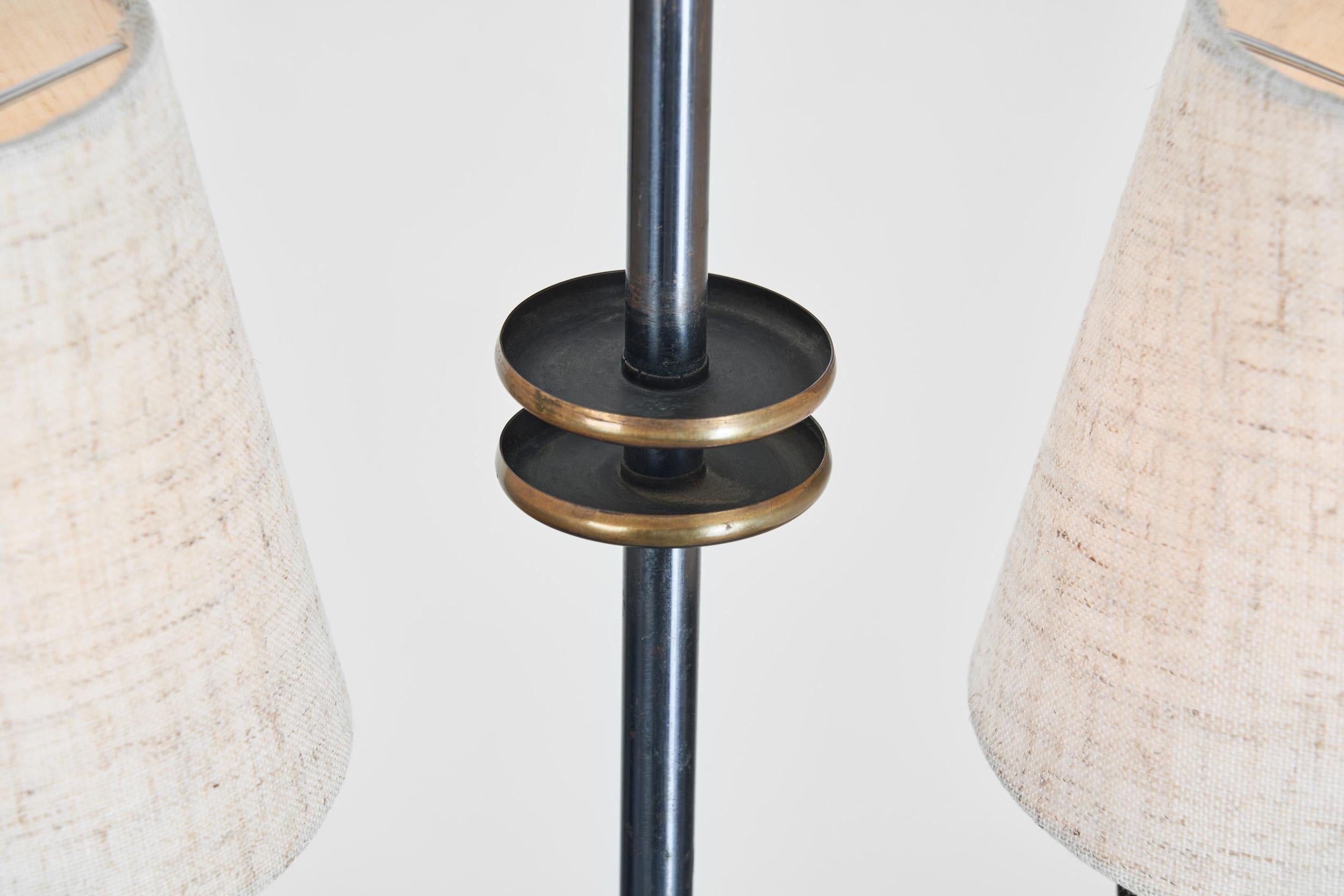 Lampada a sospensione Art Deco a due braccia di ASEA, Svezia, anni '30 in vendita 3