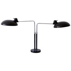 Two-Armed Bauhaus Table Lamp 6660 Super by Christian Dell for Kaiser Idell 1930s