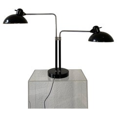 Lámpara de mesa Bauhaus de dos brazos 6660 Super de Christian Dell para Kaiser Idell Década de 1930