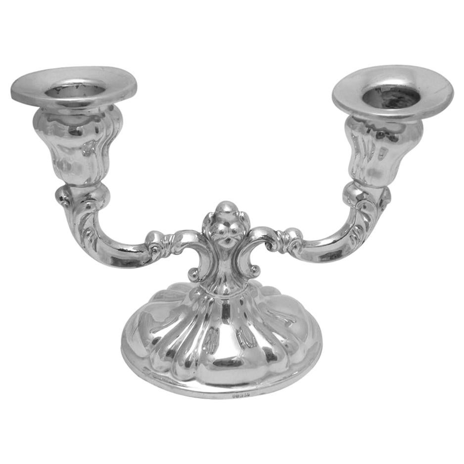 Two-Armed Silver Candelabra, Silver, Germany, circa 1930 For Sale