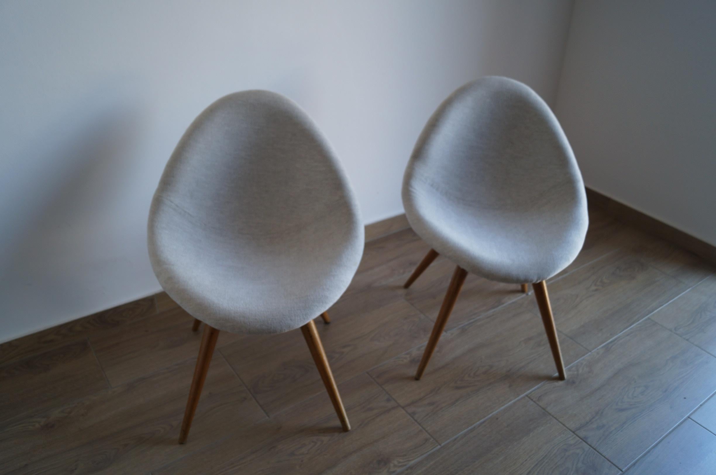 Two Art Deco Armchair Shell from 1950 For Sale 6