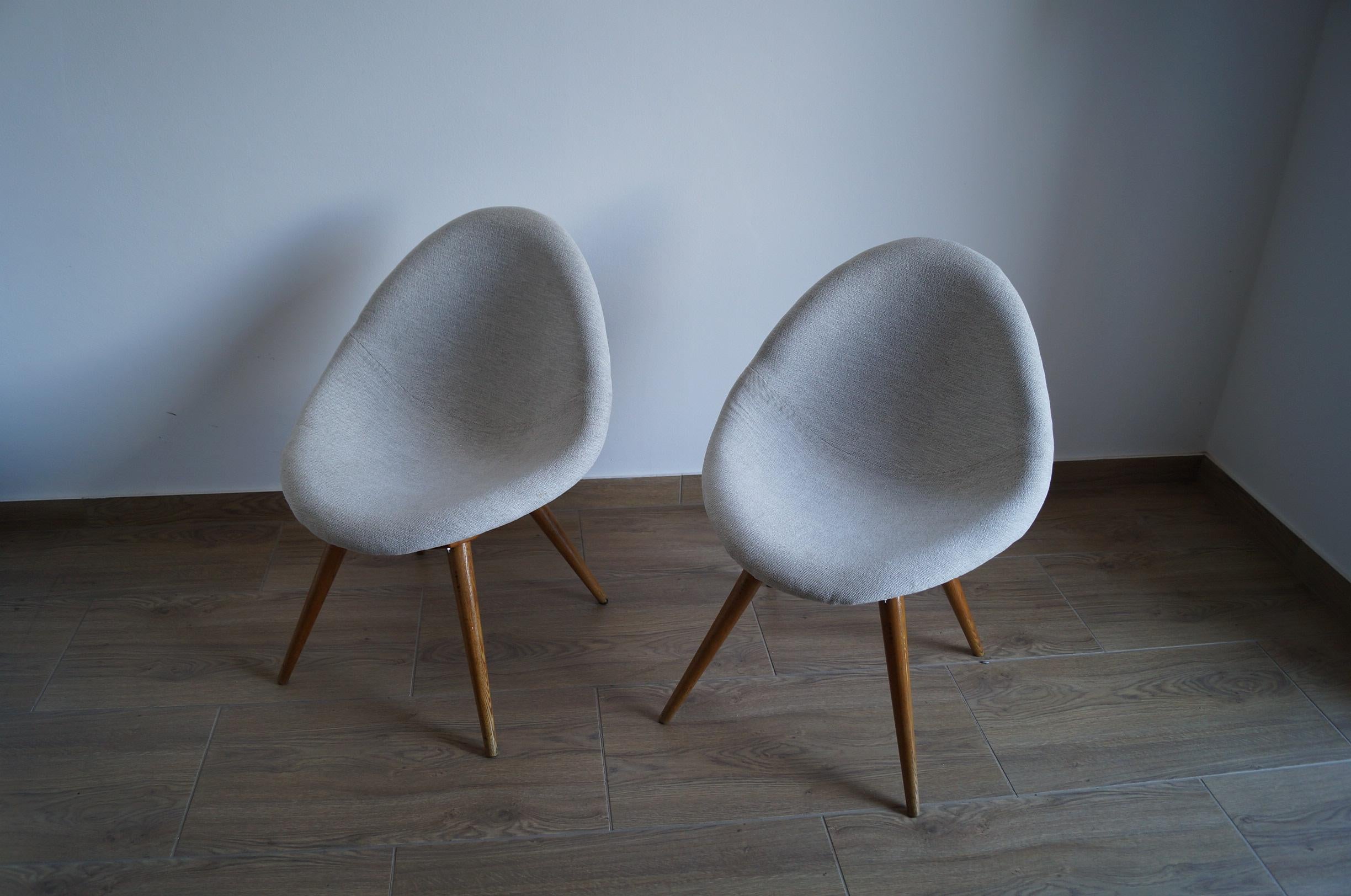Mid-20th Century Two Art Deco Armchair Shell from 1950 For Sale