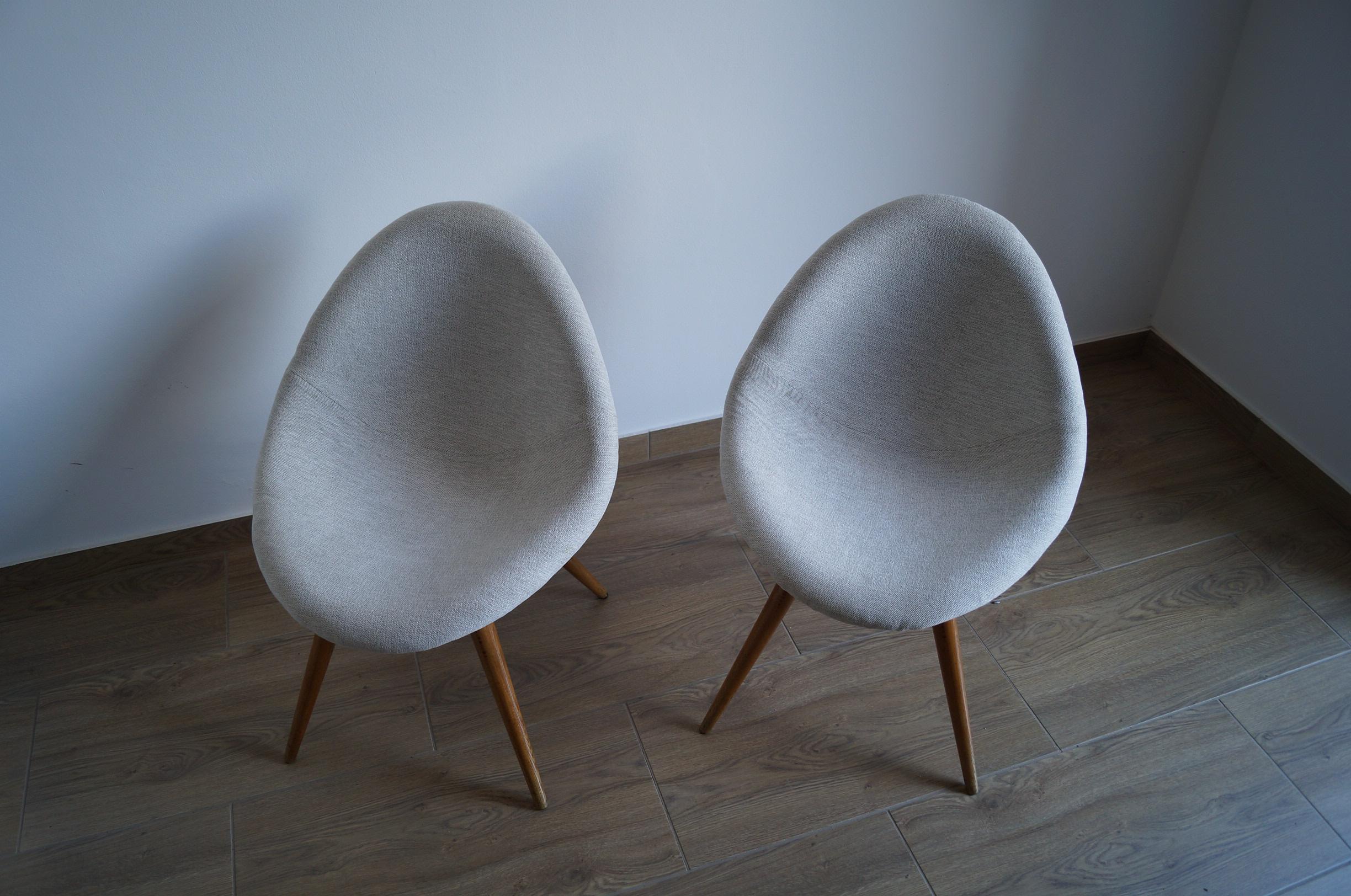 Two Art Deco Armchair Shell from 1950 For Sale 1