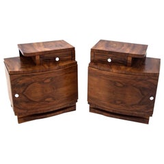 Two Art Deco Bedside Tables
