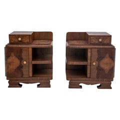 Two Art Deco Bedside Tables