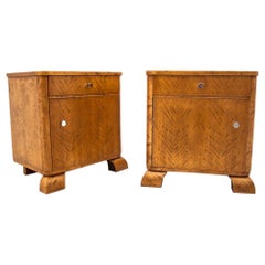Two Art Deco Bedside Tables