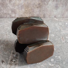 Two Art Deco Bronze Centre Pulls