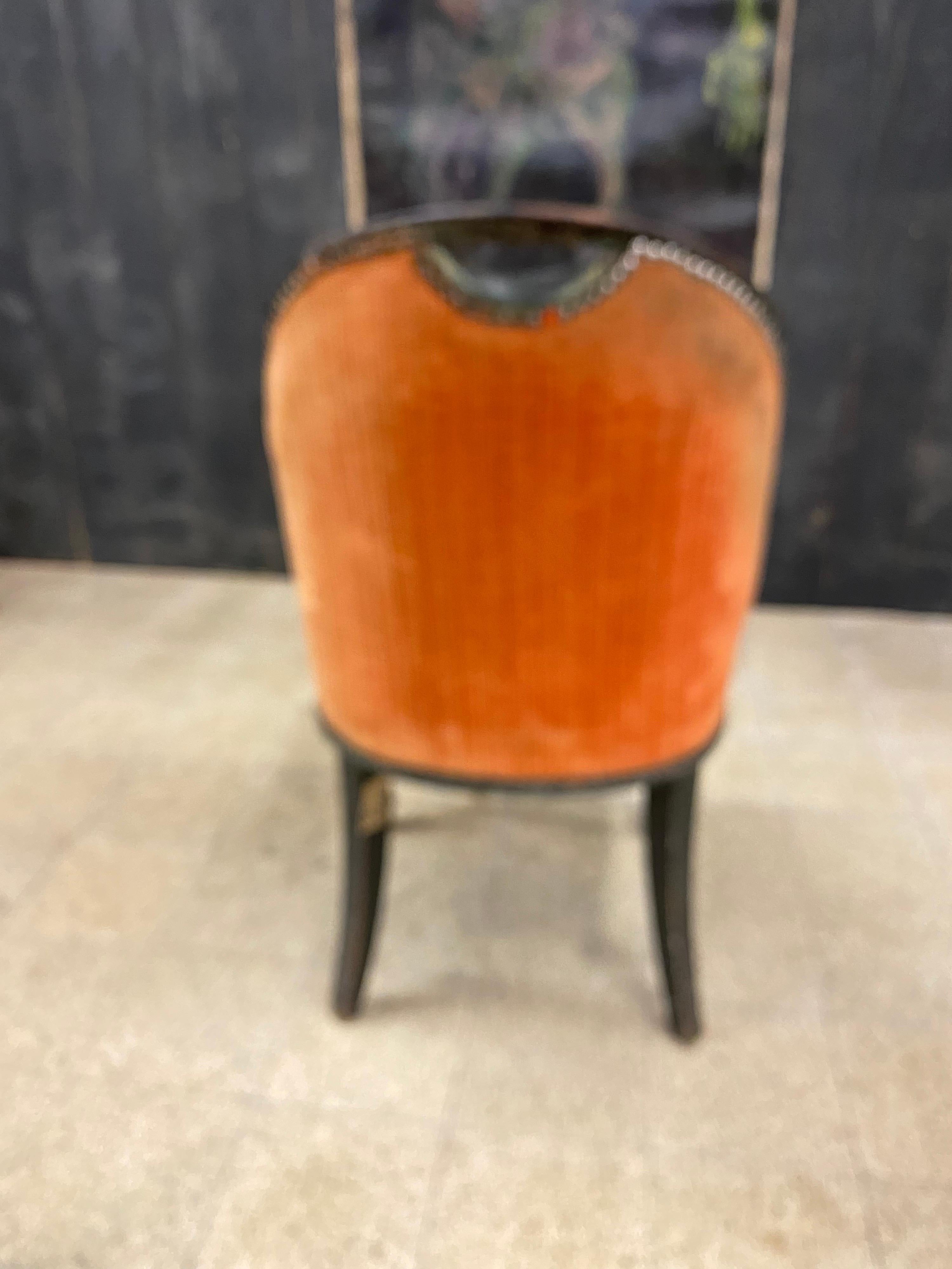Zwei Art-Déco-Stühle im Stil von Sue et Mare aus polychromem Holz, um 1925 im Angebot 2