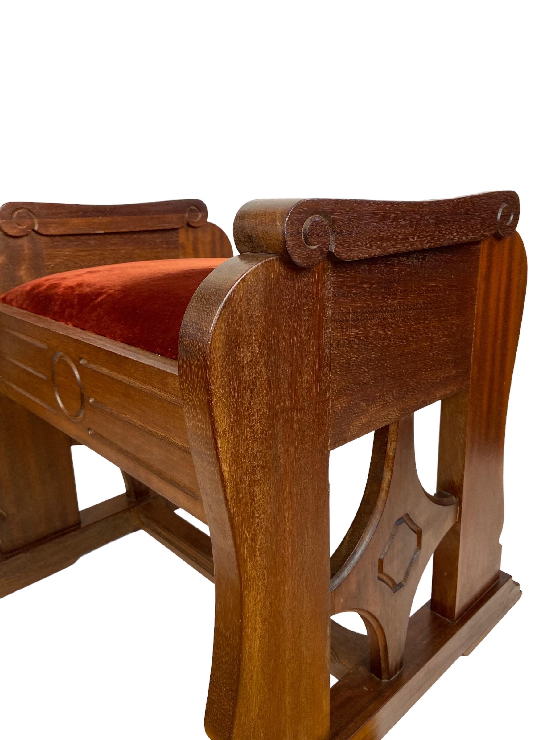 Two Art Deco Church Benches For Sale 4