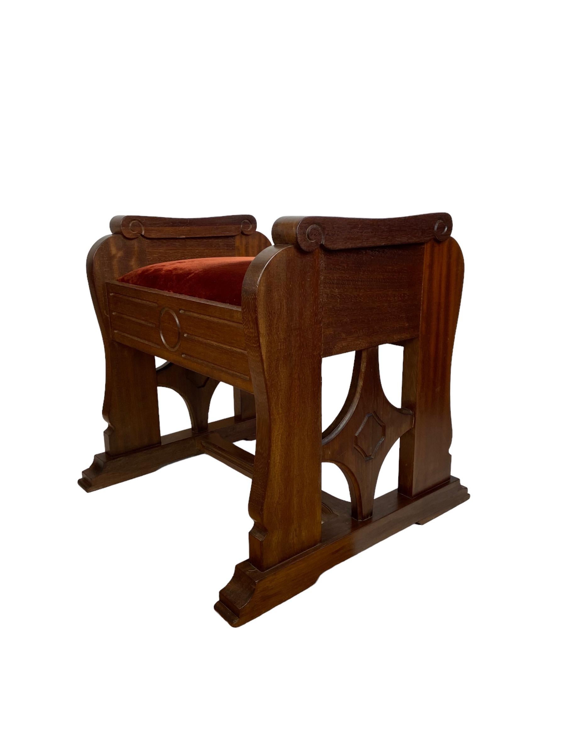 Two Art Deco Church Benches For Sale 5