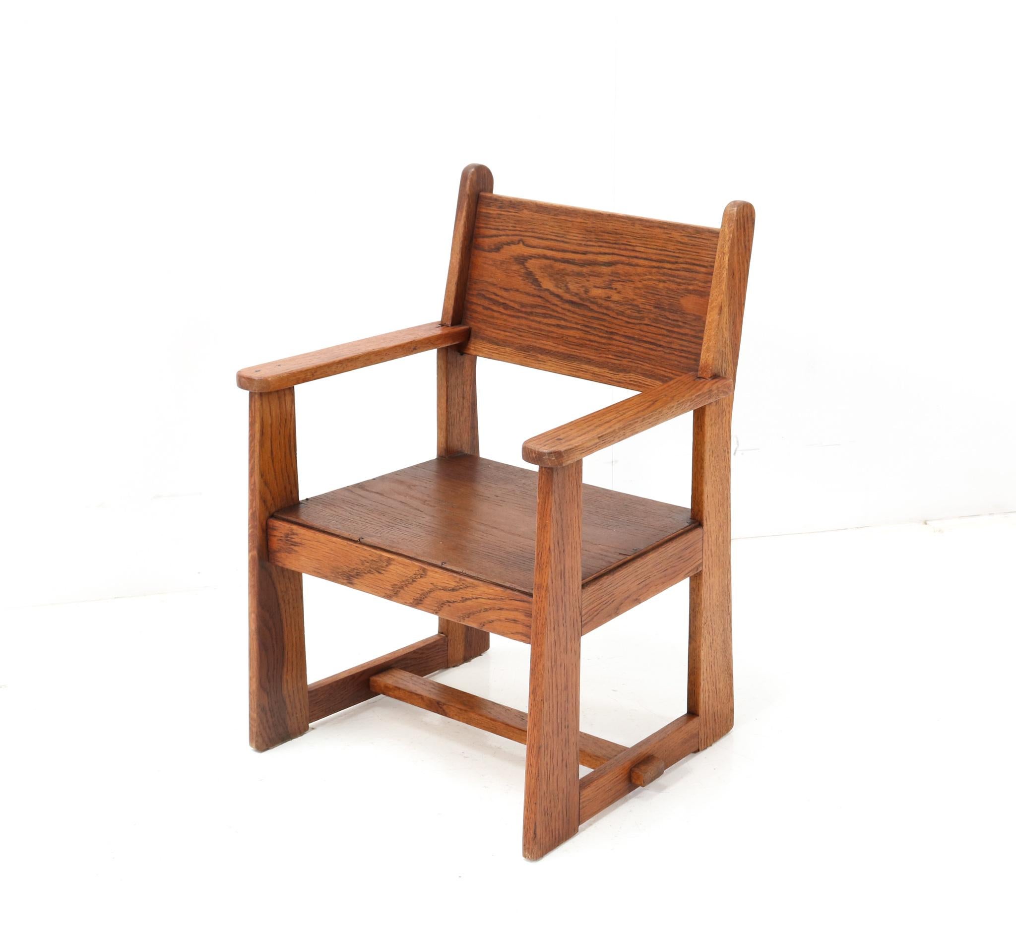 Deux fauteuils pour enfants Art Déco Modernist de Jan Wils pour Eik en Linden, 1918 en vente 1