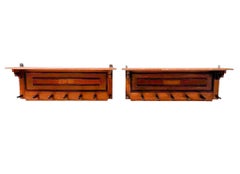 Two Art Deco Modernist Coat Racks by P.E.L. Izeren for De Genneper Molen