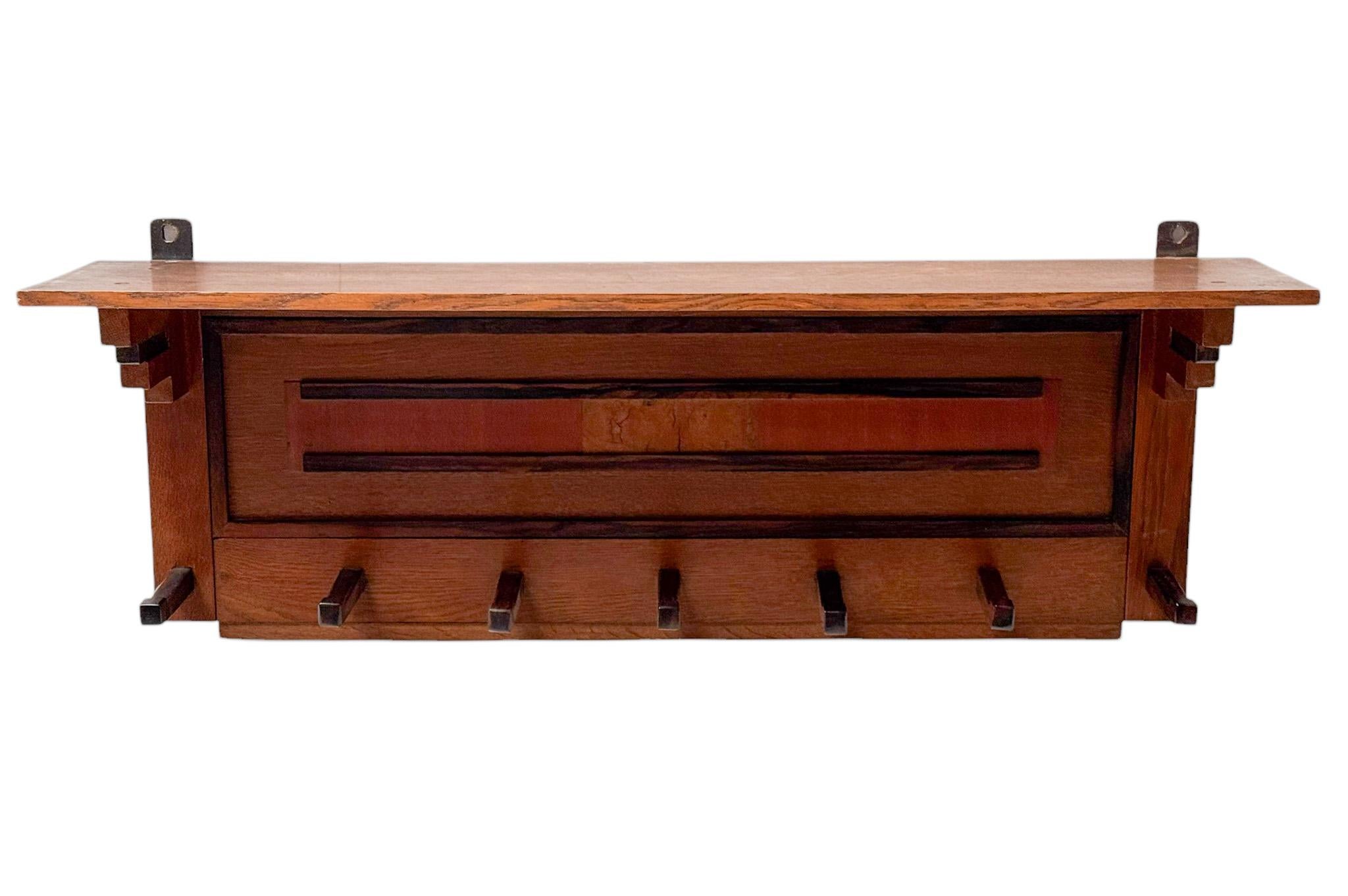 Two Art Deco Modernist Coat Racks by P.E.L. Izeren for De Genneper Molen For Sale 3