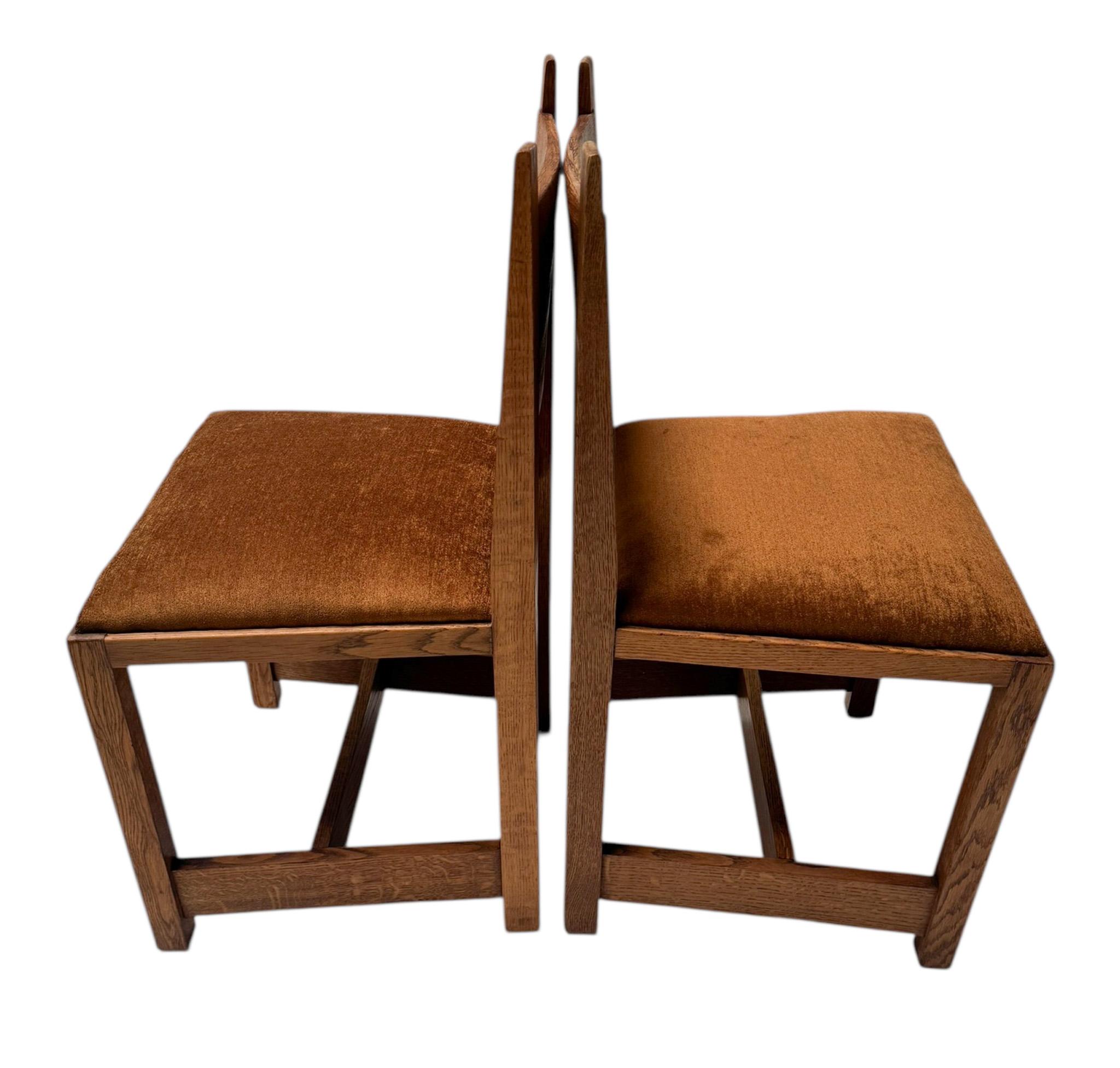 Deux chaises d'appoint modernistes Art déco par Hendrik Wouda pour Pander, 1924 en vente 5