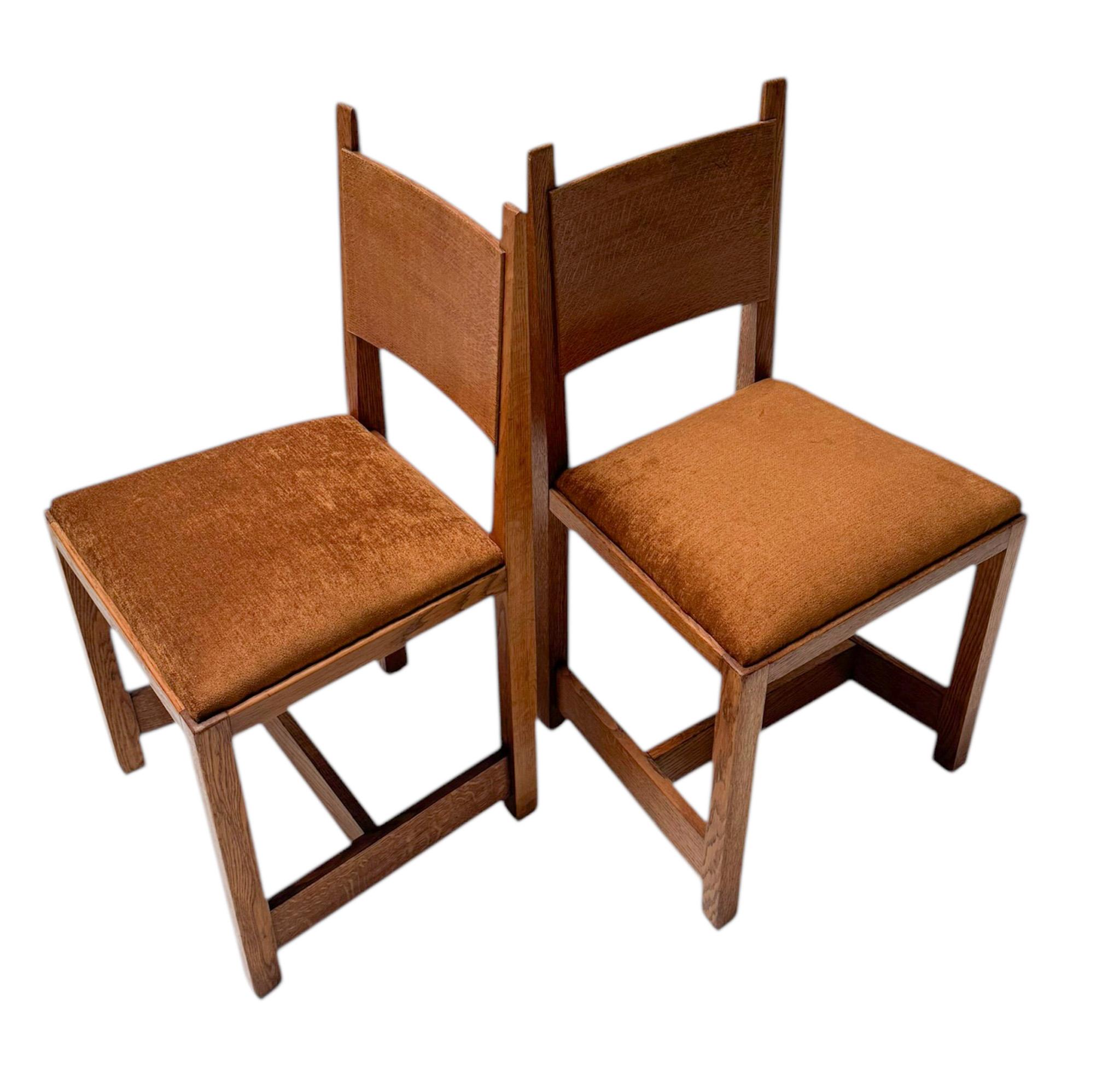 Zwei modernistische Beistellstühle im Art déco-Stil von Hendrik Wouda für Pander, 1924 im Angebot 6