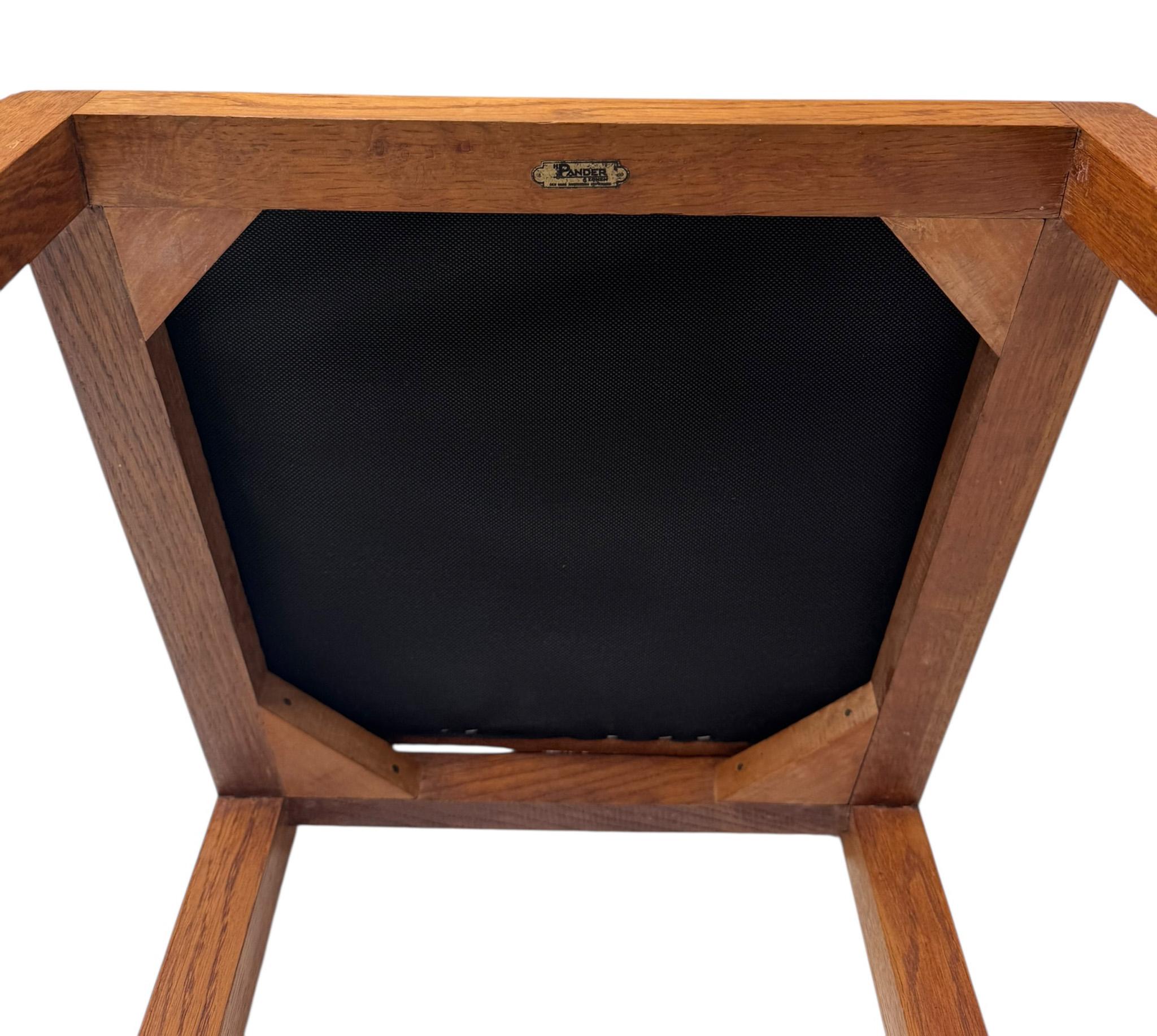 Zwei modernistische Beistellstühle im Art déco-Stil von Hendrik Wouda für Pander, 1924 im Angebot 8