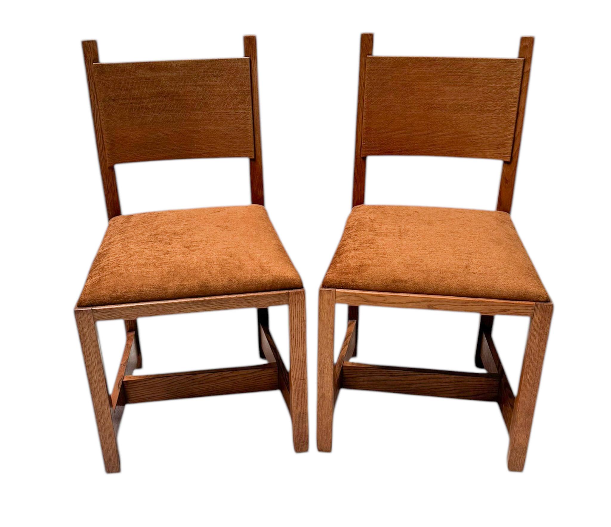 Deux chaises d'appoint modernistes Art déco par Hendrik Wouda pour Pander, 1924 Bon état - En vente à Amsterdam, NL