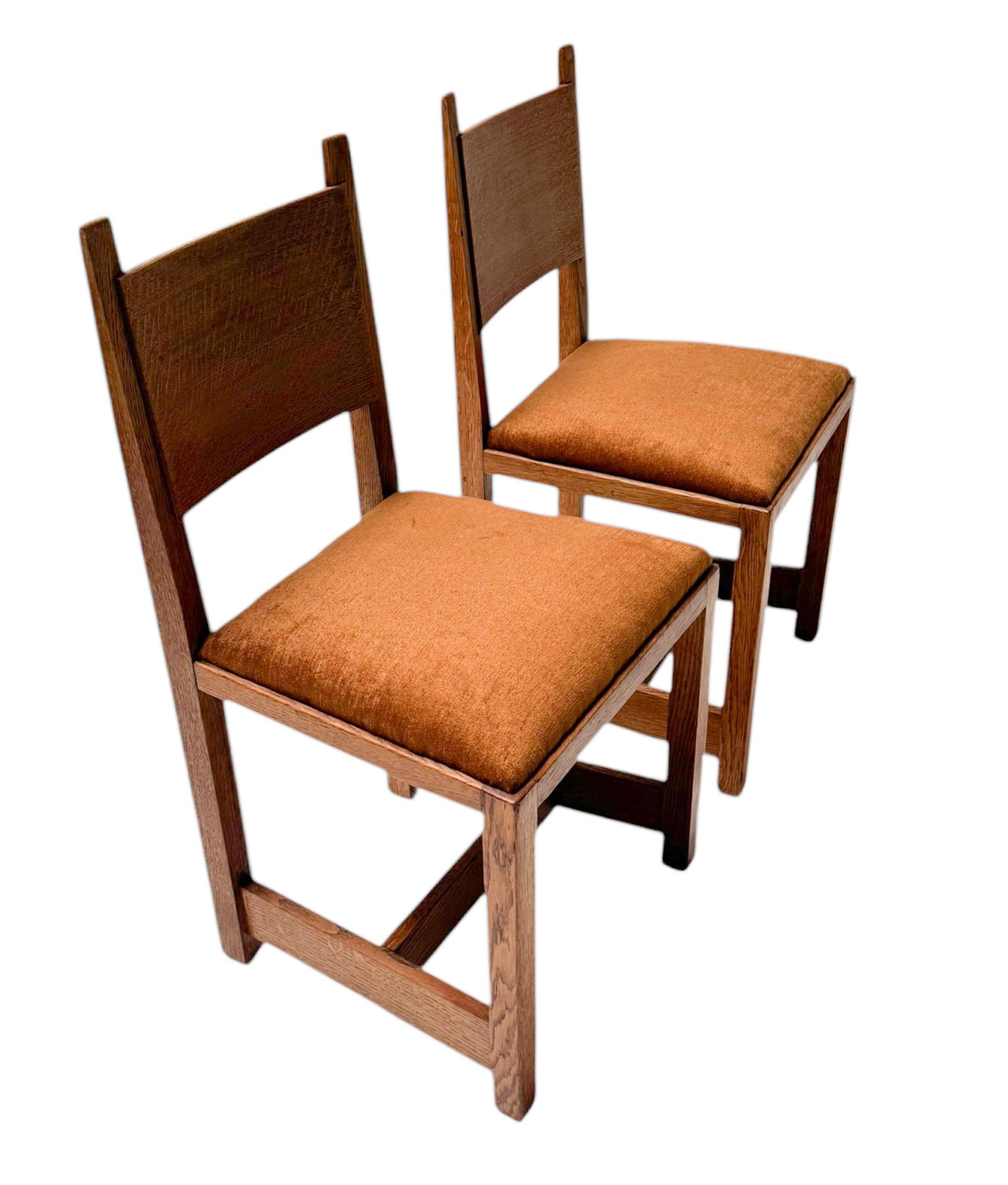 Zwei modernistische Beistellstühle im Art déco-Stil von Hendrik Wouda für Pander, 1924 (Frühes 20. Jahrhundert) im Angebot