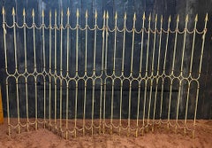 Two art deco room dividers, decorated with arrows and ropes in lacquered circa 1