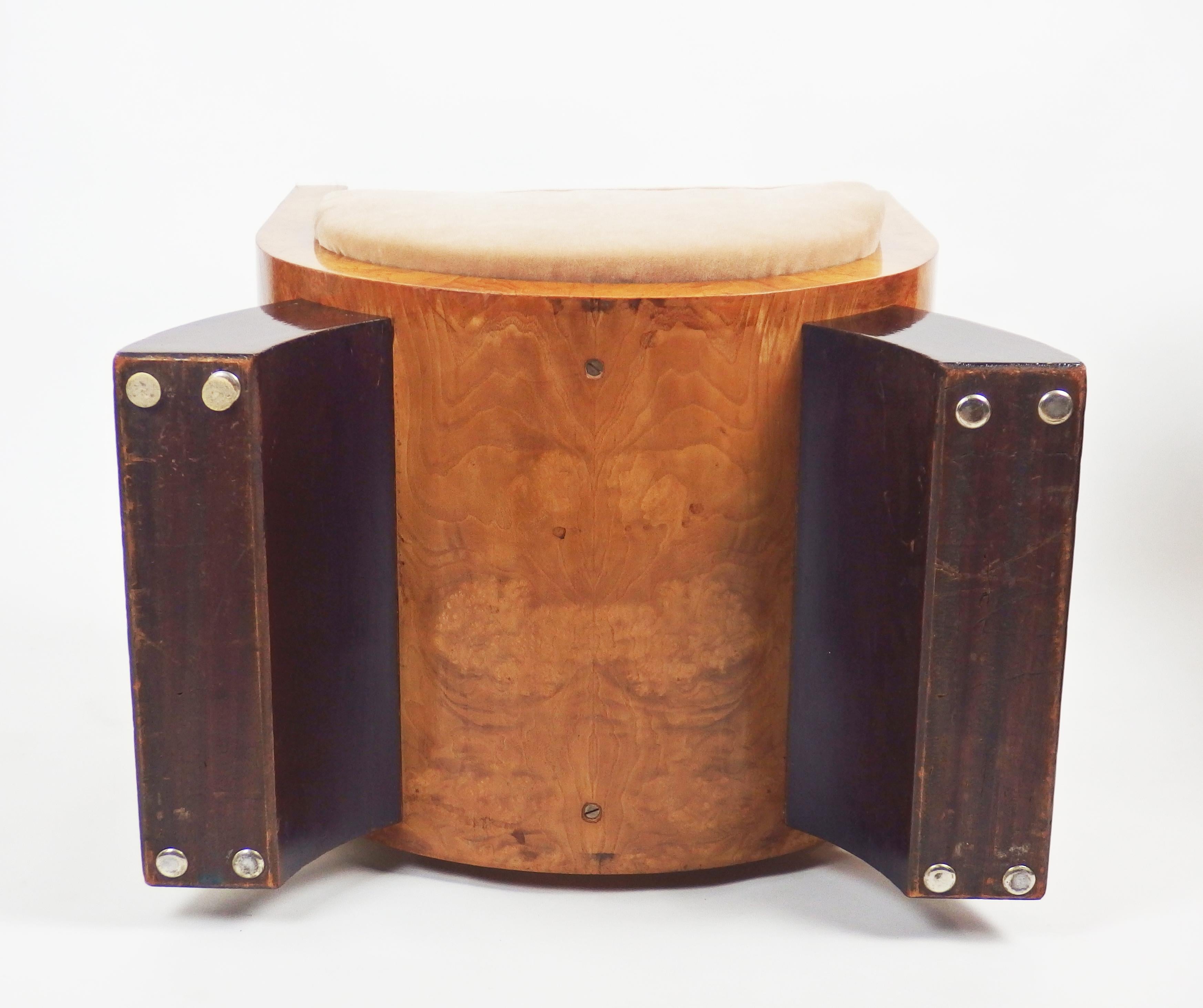Two Art Deco Stools in the Style of Gabriel Englinger For Sale 11