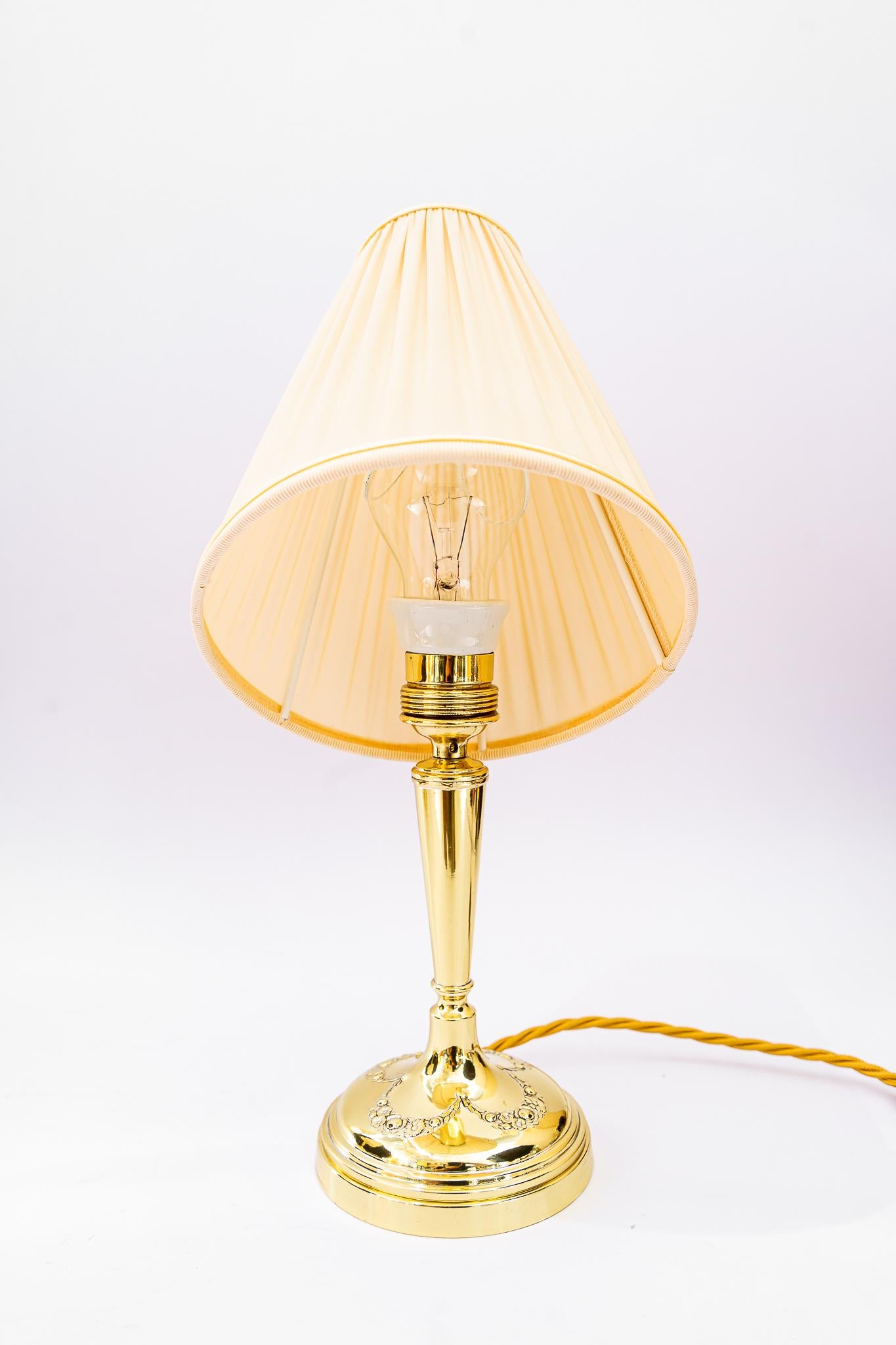 Lacquered Two Art Deco Table Lamp, Vienna, Around 1920s For Sale