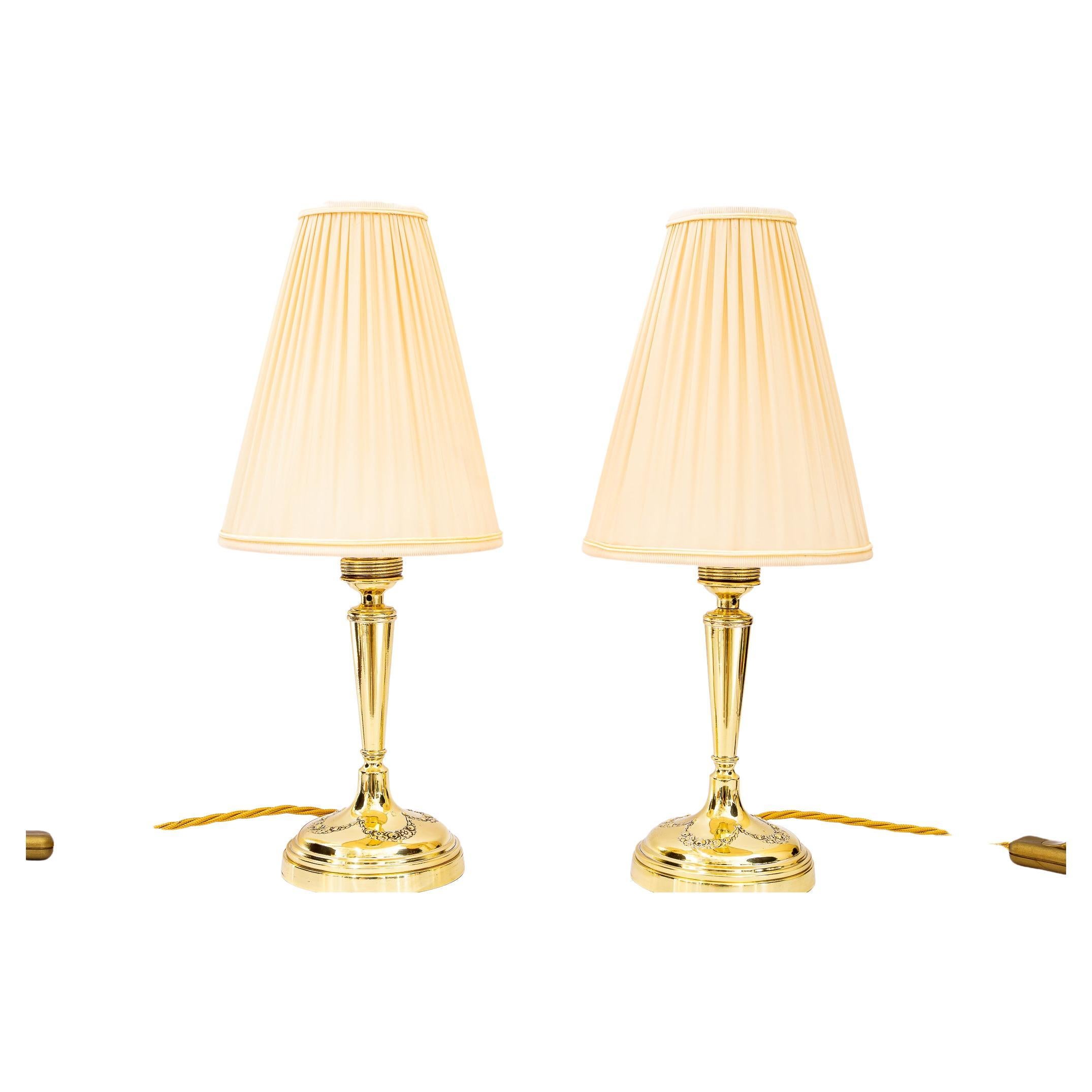 Two Art Deco Table Lamp, Vienna, Around 1920s For Sale
