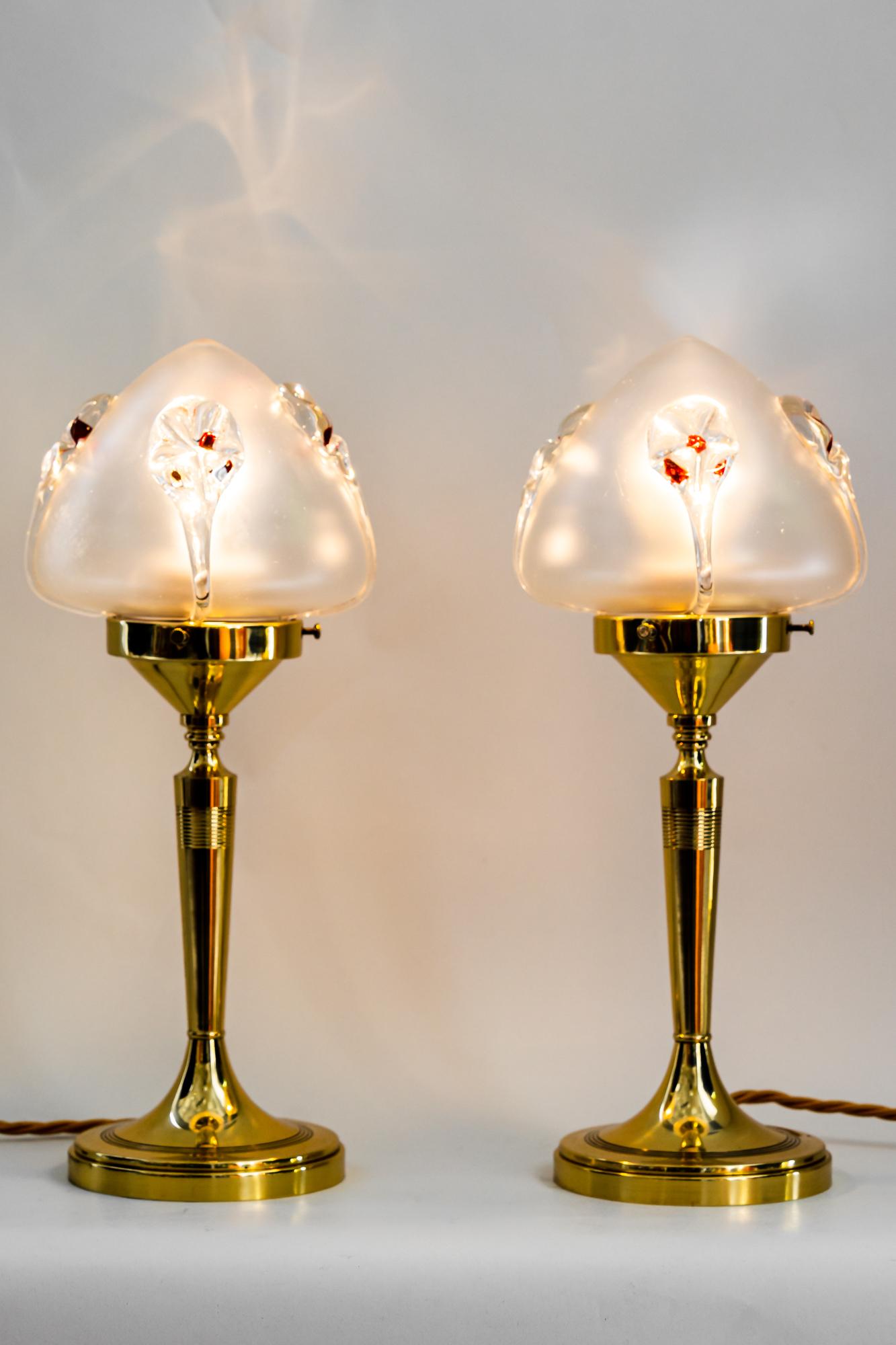 Two Art Deco Table Lamps Vienna Around 1920s 1