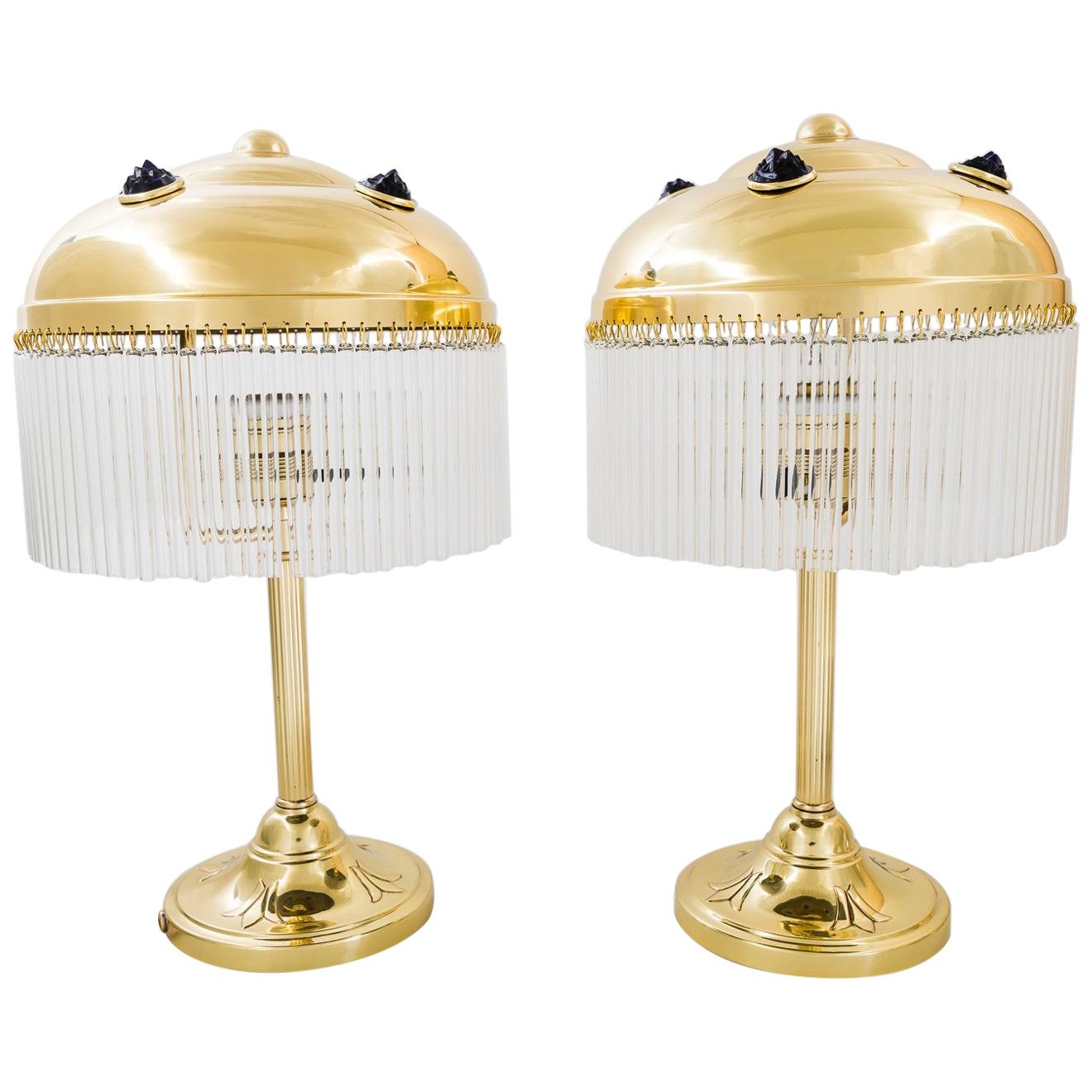 Two Art Deco Table Lamps, Vienna, circa 1920s