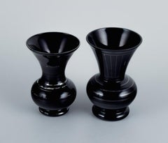 Two Art Deco Vases in Art Glass, 1930-1940s