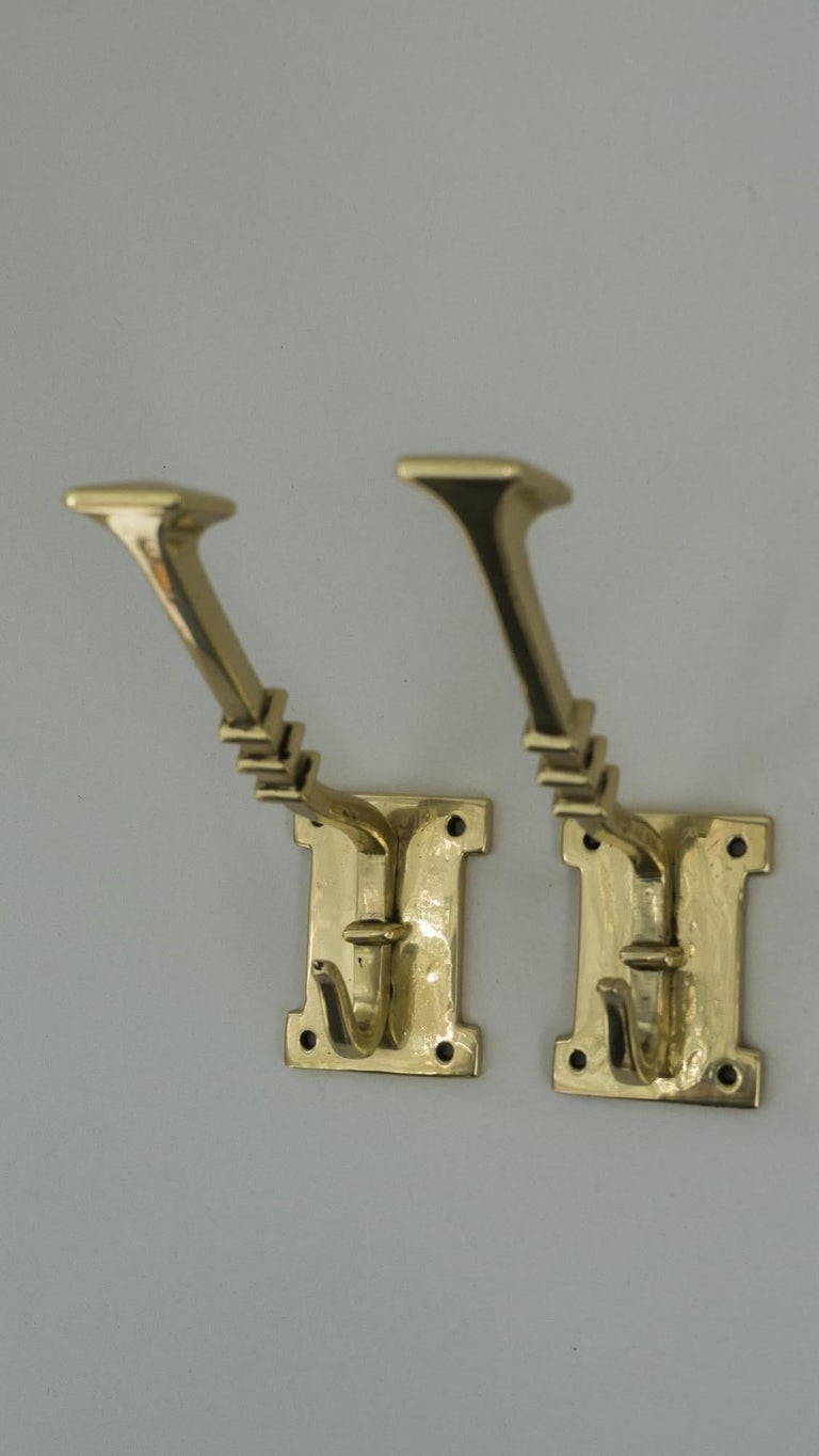 Two Art Deco Wall Hooks, Vienna, 1920s For Sale at 1stDibs