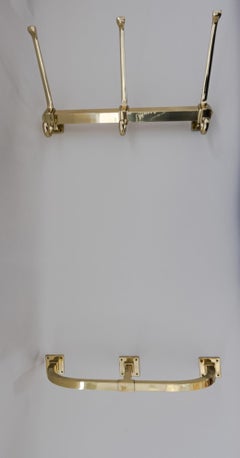 Two Art Deco Wall Wardrobe with Umbrella Holder for Wall Mount, circa 1920s