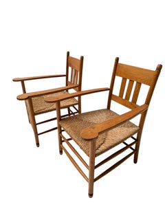 Two Art Nouveau Brabant Club Chairs or Easy Chairs by Willem Penaat, 1900s