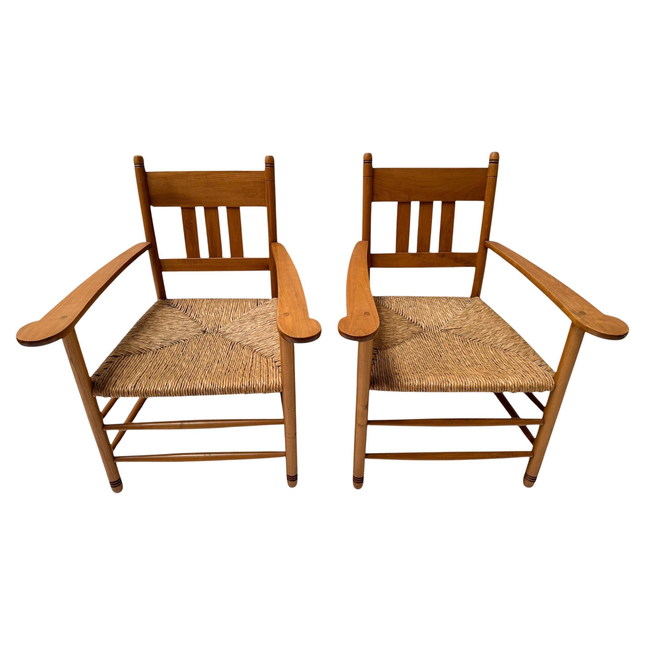 Two Art Nouveau Brabant Club Chairs or Easy Chairs by Willem Penaat, 1900s