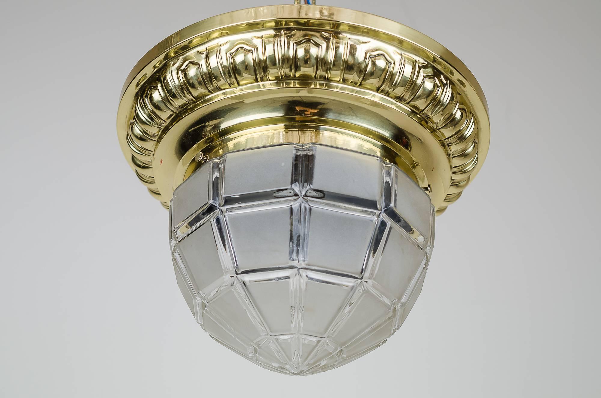 2 Art Nouveau Ceiling Lamps, circa 1908 (Jugendstil)