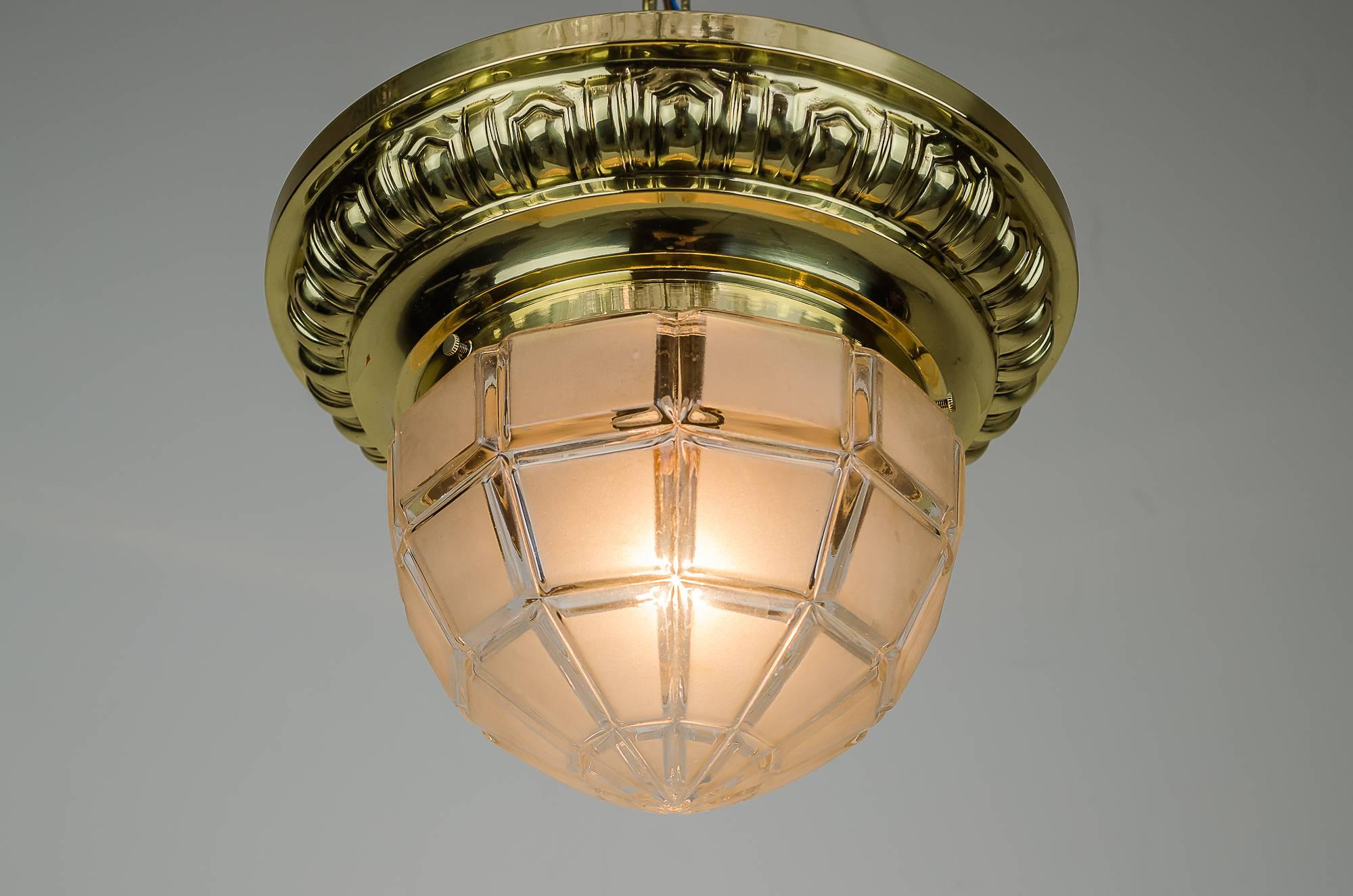 2 Art Nouveau Ceiling Lamps, circa 1908 (Österreichisch)