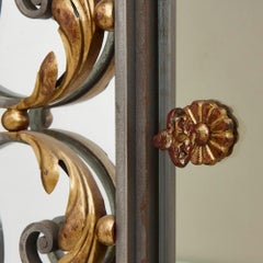 Two Art Nouveau Gilt Metal and Steel Vitrines