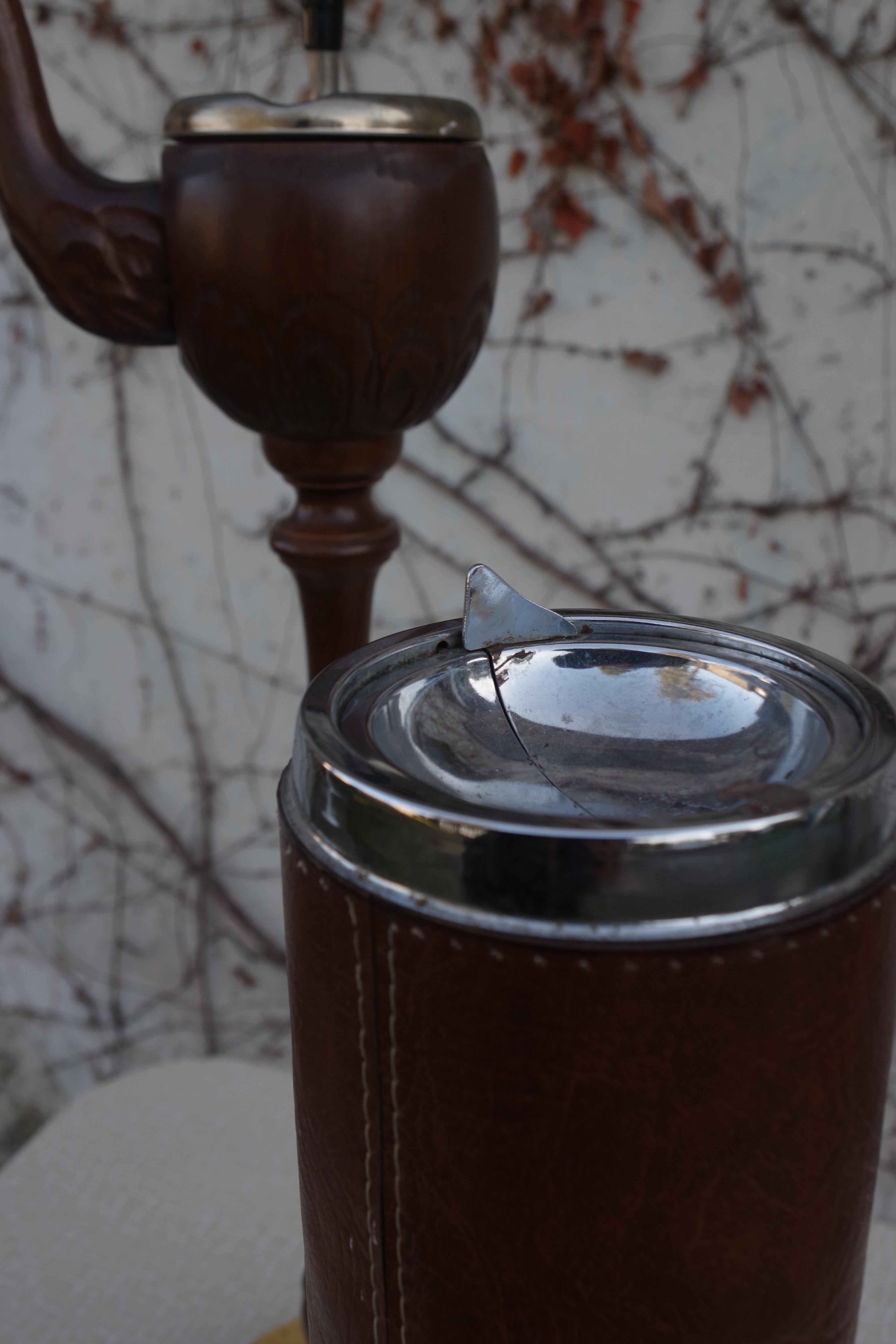 Mid-20th Century Two Ashtrays from the Ground of the 1960s in the Shape of a Pipe For Sale